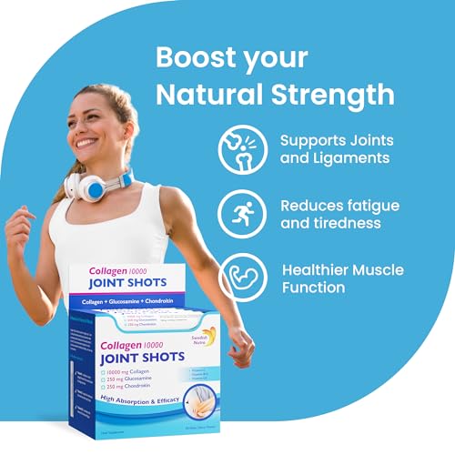 Swedish Nutra Collagen 10000 Joint Shots | High Strength Type 1, 2 & 3 Collagen for Body, Joints & Ligaments Swedish Nutra buy supplements canada
