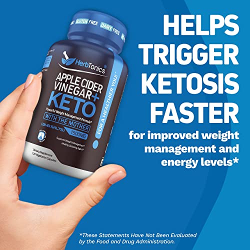 Herbtonics Apple Cider Vinegar Capsules Plus Keto BHB | Fat Burner & Weight Loss Herbtonics buy supplements canada