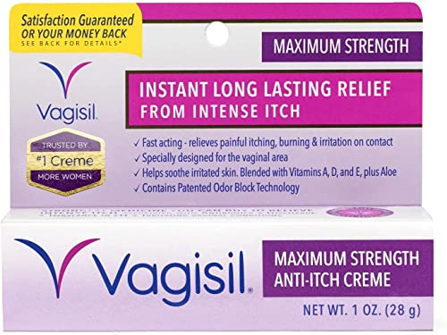 Vagisil Medicated Anti-Itch Creme Maximum Strength - 1oz, Pack of 5 Vagisil buy supplements canada