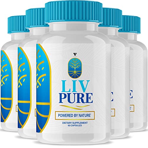 (5 Pack) Liv Pure Pills, Livpure Liver Detox Cleanse Management Capsules Advanced Formula Fyvus buy supplements canada