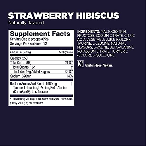 Gu Energy Roctane Ultra Endurance Energy Drink Mix, Strawberry Hibiscus GU Energy buy supplements canada