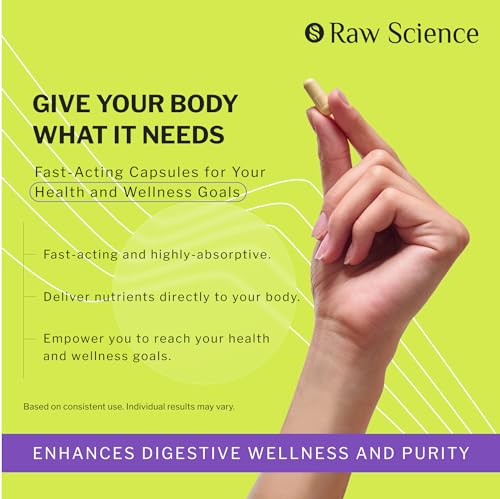 Colon Cleanse - Detox, Digestive Health, Psyllium Husk, Aloe Vera, Bentonite Clay, Acidophilus Probiotic S RAW SCIENCE buy supplements canada