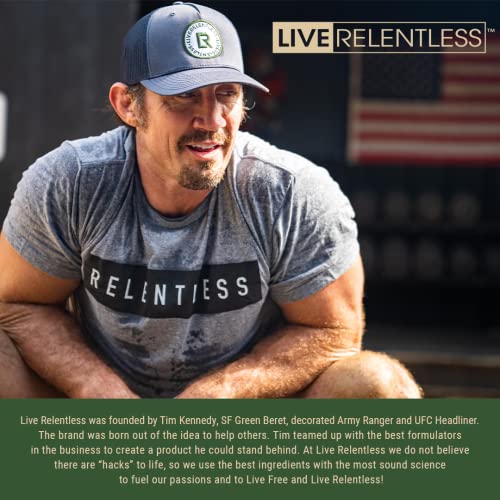 Live Relentless by Tim Kennedy, Drive Pre-Workout, Merica's Strawlemon, 30 Servings Live Relentless buy supplements canada
