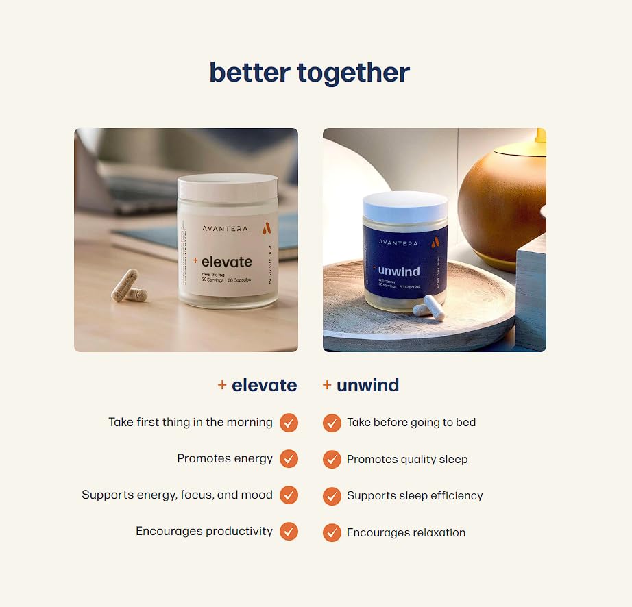Avantera Premium Nootropic, Elevate | Energy, Focus, Mood, & Gut Health | 30 Day Supply Avantera buy supplements canada