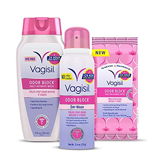 Vagisil Odor Block Multipack for Women, Daily Intimate wash, 20 Feminine Wipes, and Dry Wash Vagisil buy supplements canada