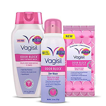 Vagisil Odor Block Multipack for Women, Daily Intimate wash, 20 Feminine Wipes, and Dry Wash Vagisil buy supplements canada