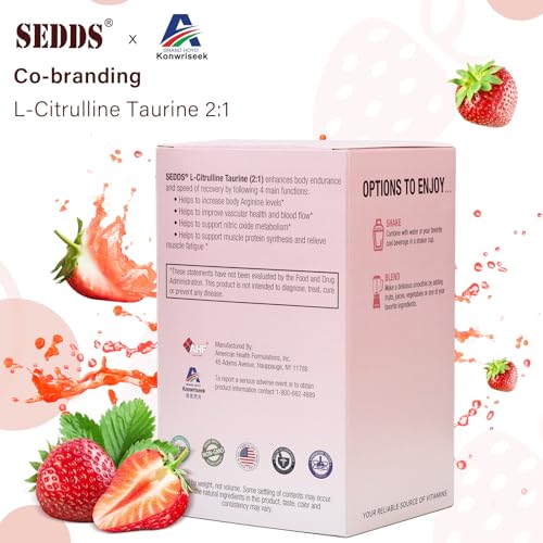 SEDDS L-Citrulline Taurine 2:1, Strawberry-Flavored L Citrulline Powder Citrulline Supplements SEDDS buy supplements canada