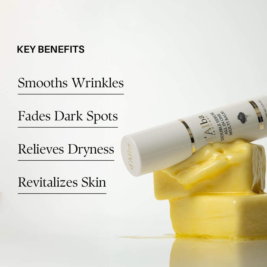 d'alba Piedmont White Truffle Double Serum All-in-one Multi Balm, Stick Balm, Vegan Skincare with Vitamin C and Vegan Collagen d'alba Piedmont buy supplements canada