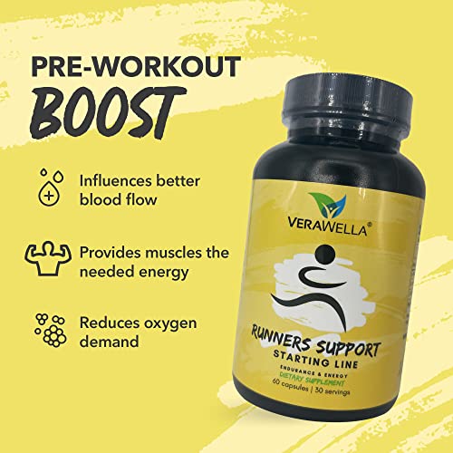 VeraWella - Runners Support Starting Line, Nitric Oxide Booster with L-Arginine, L Citrulline VeraWella buy supplements canada