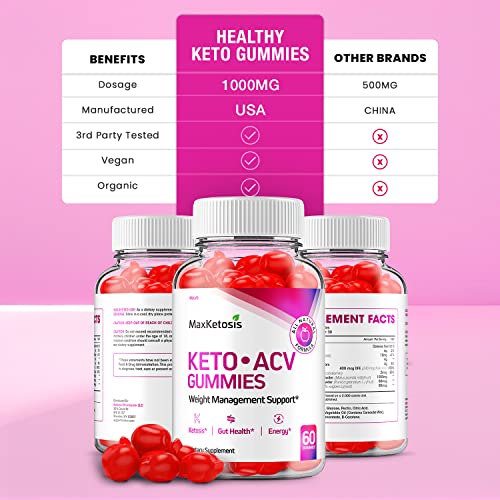 (2 Pack) Max Ketosis Keto ACV Gummies Max Ketosis Advanced Formula Apple Cider Vinegar Rillvo buy supplements canada