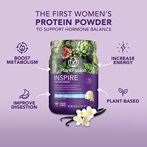 PlantFusion Inspire Plant Protein Powder for Women - Low Carb Protein Powder for Lean PlantFusion buy supplements canada
