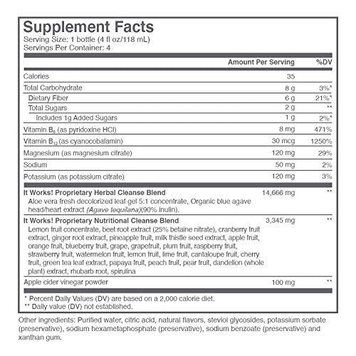 IT WORKS! CLEANSE - 4 bottles It works! buy supplements canada