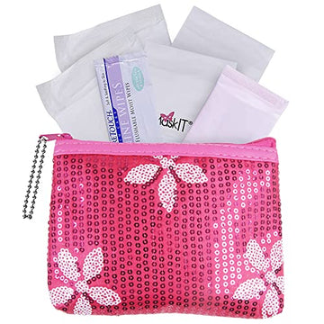 First Period Kit To-go! - Organic Biodegradable Tween Pads & Liner - Period Bags for Teen Girls Be Prepared. Period. buy supplements canada