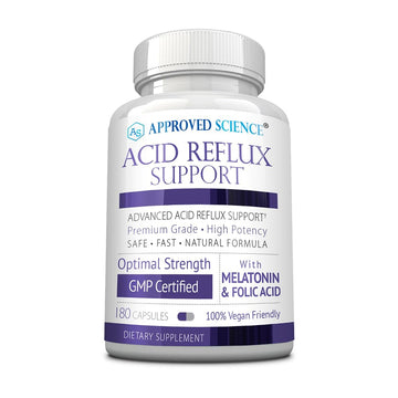 Approved Science® Acid Reflux Support - with Melatonin, Marshmallow Root, L-Taurine -180 Capsules - Vegan Approved Science buy supplements canada