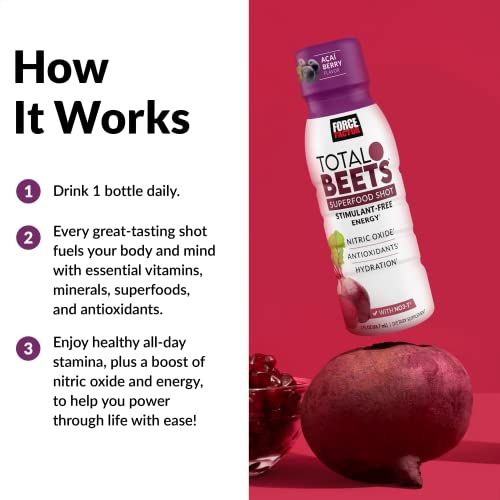 Force Factor Total Beets Superfood Shots for Healthy All-Day Stamina, Energy Drink Alternative Force Factor buy supplements canada