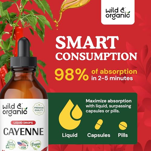 Cayenne Pepper Supplements - Organic Cayenne Pepper Tincture - Cayenne Pepper Liquid Wild & Organic buy supplements canada