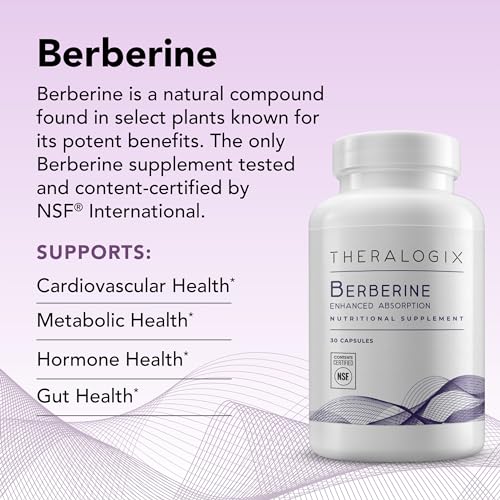 Theralogix Berberine Enhanced Absorption - 30-Day Supply - Made with Berberine Theralogix buy supplements canada