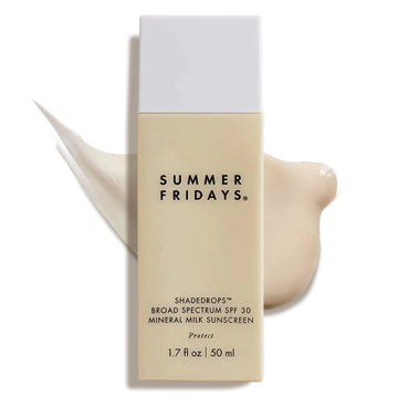 Summer Fridays ShadeDrops Broad Spectrum SPF 30 - Daily Tinted Sunscreen for Face - Lightweight, Hydrating Milky Mineral Sunscreen with Zinc Oxide - Essential Sun Care Gifts (1.7 Fl Oz) Summer Fridays buy supplements canada