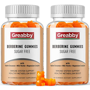 GREABBY Berberine Gummies 1200mg with Ceylon Cinnamon, Milk Thistle & Magnesium GREABBY buy supplements canada