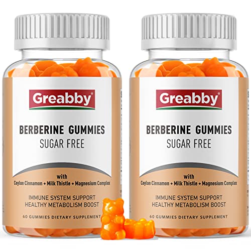 GREABBY Berberine Gummies 1200mg with Ceylon Cinnamon, Milk Thistle & Magnesium GREABBY buy supplements canada