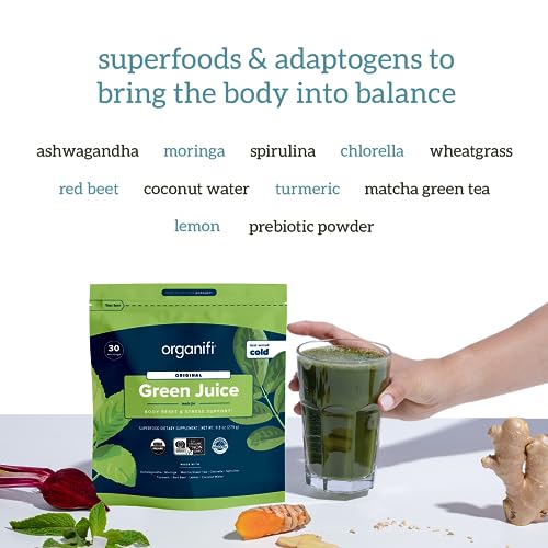 Organifi Green Juice and Red Juice Bundle - 30 Day Supply - Delicious, Refreshing Organic Organifi buy supplements canada