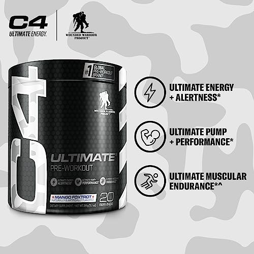 Cellucor C4 Ultimate x WWP Pre Workout Powder Mango Foxtrot - Sugar Free Preworkou Cellucor buy supplements canada