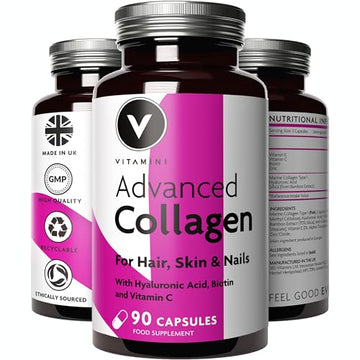 Premium Collagen Supplements for Women - High Strength Marine Collagen with Hyaluronic Acid, Biotin, Vitamin C & E V Vitamini buy supplements canada