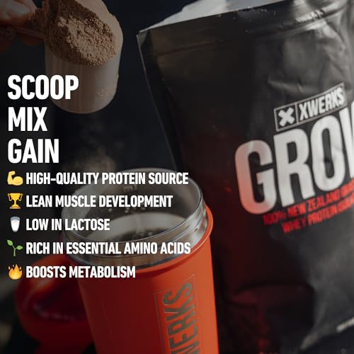Xwerks Grow 100% New Zealand Grass-Fed Whey Protein - 25g of Pure Isolate Protein Xwerks buy supplements canada