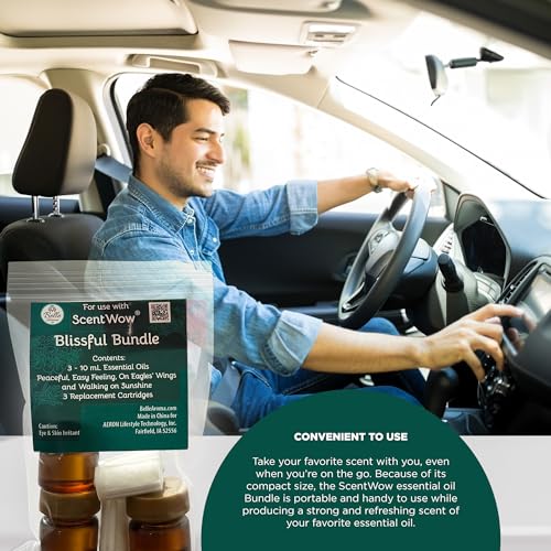 ScentWow® Aromatherapy Car Diffuser Refill Essential Oil Bundle with Three Refill Pads and 10ml Bottles Belle Aroma buy supplements canada