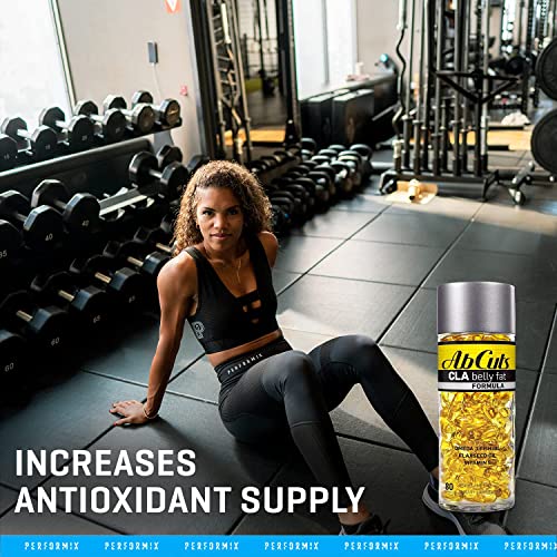 Ab Cuts CLA Belly Fat Formula - 80 Easy-to-Swallow Softgels - Omega 3 Fish Oil, Flaxseed AbCuts buy supplements canada