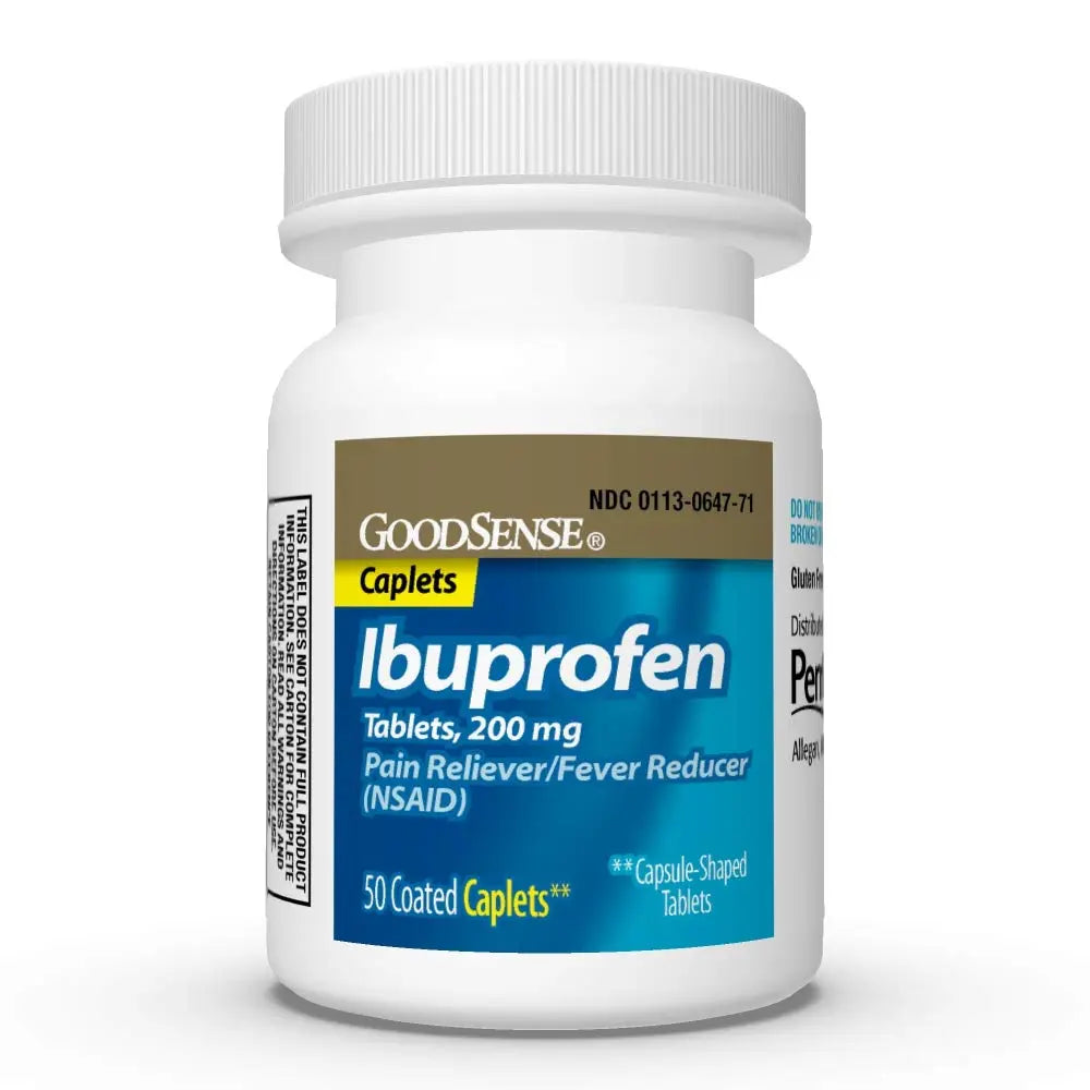 GoodSense Ibuprofen Pain Reliever/Fever Reducer Caplets, 200 mg, 50-Count GoodSense buy supplements canada