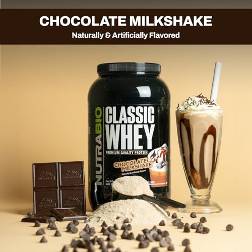 NutraBio Classic Whey Protein Powder- 25G of Protein Per Scoop - No Fillers, Artificial NutraBio buy supplements canada