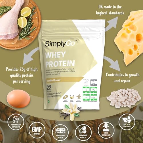 SimplyGo Whey Protein Powder | 900g | Simply Add 30g to Water, Juice or Shakes Simply Supplements buy supplements canada