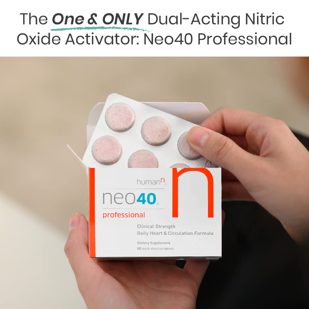 Neo40 Professional - Nitric Oxide Booster with Methylfolate - Natural Blood Pressure humanN buy supplements canada