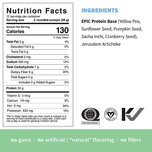 Sprout Living, Epic Protein, Plant Based Protein & Superfoods Powder, Original, Unflavored Sprout Living buy supplements canada