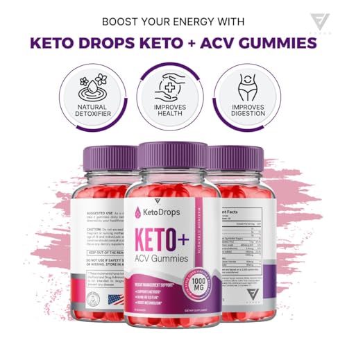 (5 Pack) Keto Drops ACV Gummies, Ketodrops Keto ACV Gummies Advanced Weight Loss Fyvus buy supplements canada