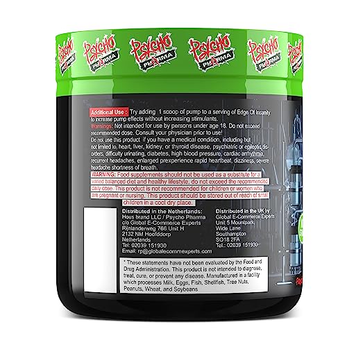 Psycho Pharma Pump it up. Pump it Way up Edge Pump Contains an All-Star Combination Psycho Pharma buy supplements canada