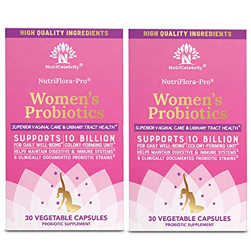 Nutricelebrity NutriFlora-Pro Probiotics for Women - Support Vaginal, Urinary Health Nutricelebrity buy supplements canada