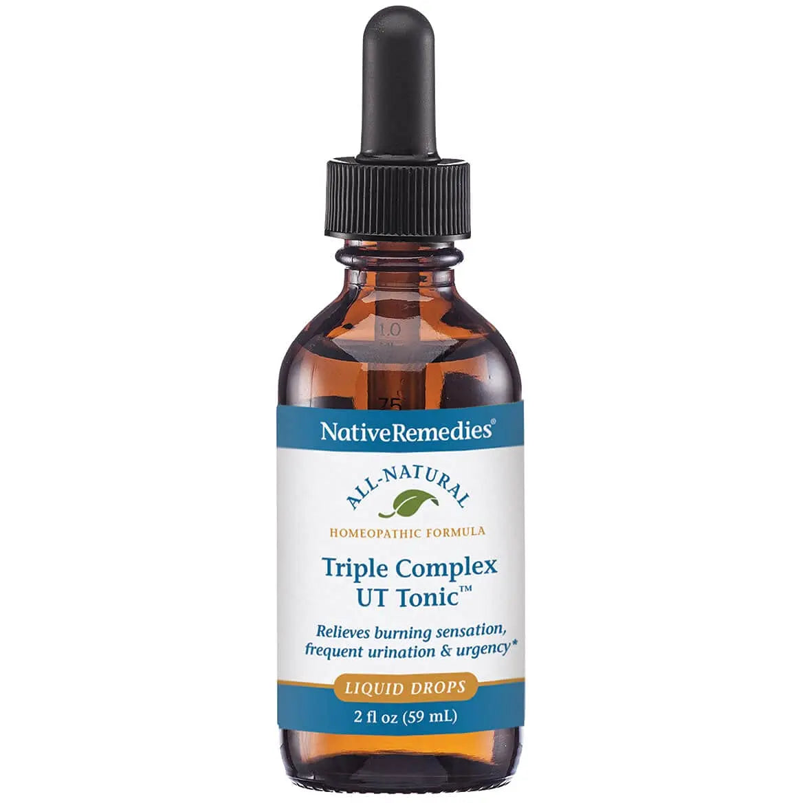 Native Remedies Triple Complex UT Tonic - Natural Homeopathic Formula to Relieve Bladder Irritation, Burning Sensation, Frequent Urination and Urgency - 59 mL Native Remedies buy supplements canada