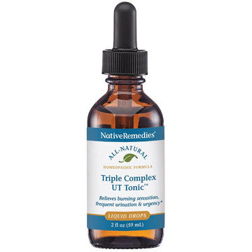 Native Remedies Triple Complex UT Tonic - Natural Homeopathic Formula to Relieve Bladder Irritation, Burning Sensation, Frequent Urination and Urgency - 59 mL Native Remedies buy supplements canada