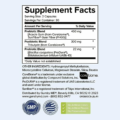Gundry MD® Bio Complete 3 - Prebiotic, Probiotic, Postbiotic to Support Optimal Gut Health Gundry MD buy supplements canada