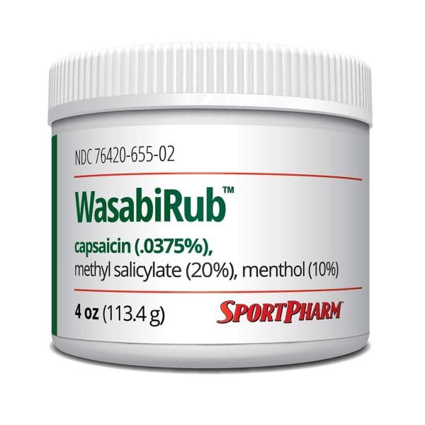 WasabiRub Sports Topical Pain Relief Gel - Joint & Muscle Care - Lightweight Fast-Absorbing Gel for Everyday Movement SportPharm buy supplements canada