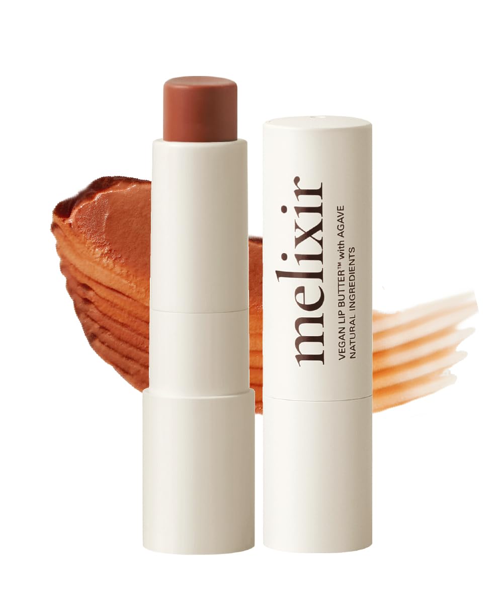 Melixir Vegan Lip Butter (12 Colors), Hydrating Tinted Lip Balm Stick, Bee-Free, Petrolatum-Free, Plant-Based, Moisturizes Dry & Chapped Lips With Shea Butter, Sheer, Natural Finish - #12 Caramel Melixir buy supplements canada