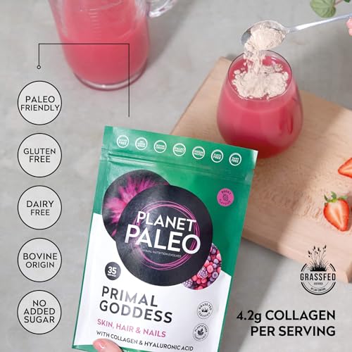 Planet Paleo Primal Goddess -Pure Collagen with Hyaluronic Acid and Zinc (210g, 35 Servings) Planet Paleo buy supplements canada