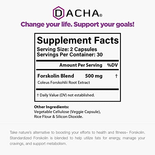 DACHA Natural Forskolin Max Strength Formula- 500mg Coleus Extract, Keto Diet Pills That DACHA buy supplements canada