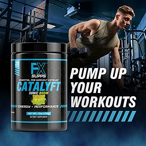 FX Supps Catalyft Pre-Workout Powder Drink for Men & Women, Sonic Boom | Dietary FXSUPPS buy supplements canada