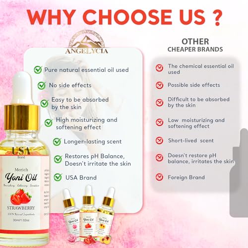 MERICH Natural Yoni Oil | Feminine Yoni Detox Oil | Naturally Scented Vaginal Oil | Restores pH Balance ANGELYCIA buy supplements canada