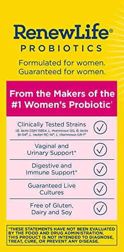 Renew Life Women's Probiotic Capsules, 50 Billion CFU Guaranteed, Supports pH Balance Renew Life buy supplements canada