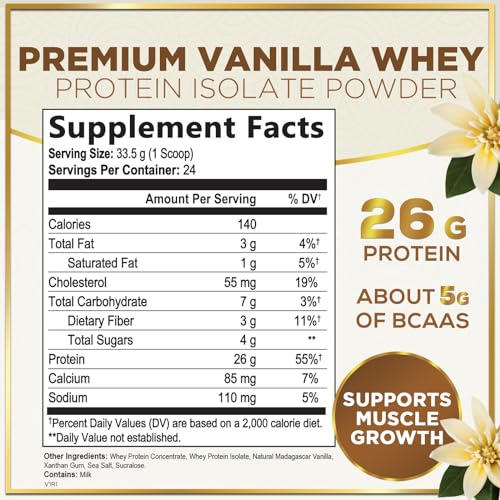 Hello Lovely! Whey Protein Powder, Vanilla Flavored Whey Isolate with 26g Protein Hello Lovely! buy supplements canada