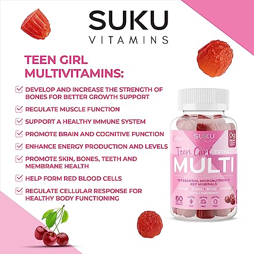 SUKU Vitamins Teen Girl Gummies – Sugar Free Vegetarian Gummy Vitamins Supplement SUKU Vitamins buy supplements canada